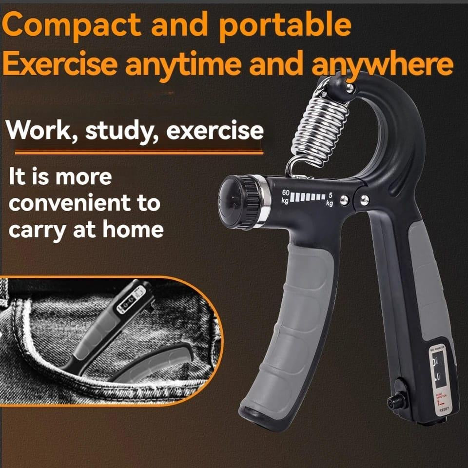 Adjustable Hand Grip Power Exerciser Forearm Wrest Straightener Gripper 5-60kg
