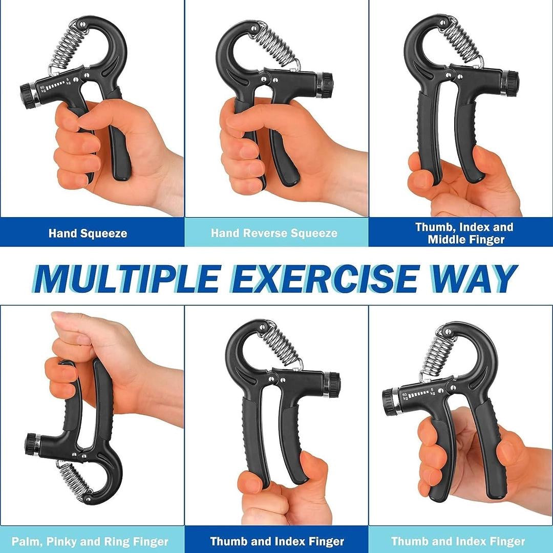 Adjustable Hand Grip Power Exerciser Forearm Wrest Straightener Gripper 5-60kg